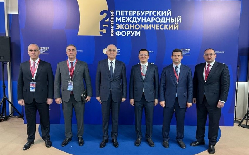 Şahin Mustafayev 25-ci Sankt-Peterburq Beynəlxalq İqtisadi Forumunda iştirak edib
