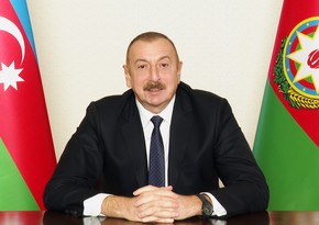 President Ilham Aliyev addresses people