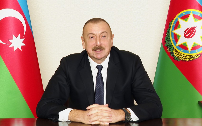Президент Ильхам Алиев обратился к народу