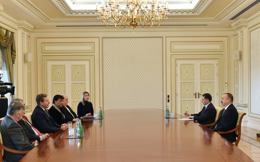 President Ilham Aliyev received a British delegation