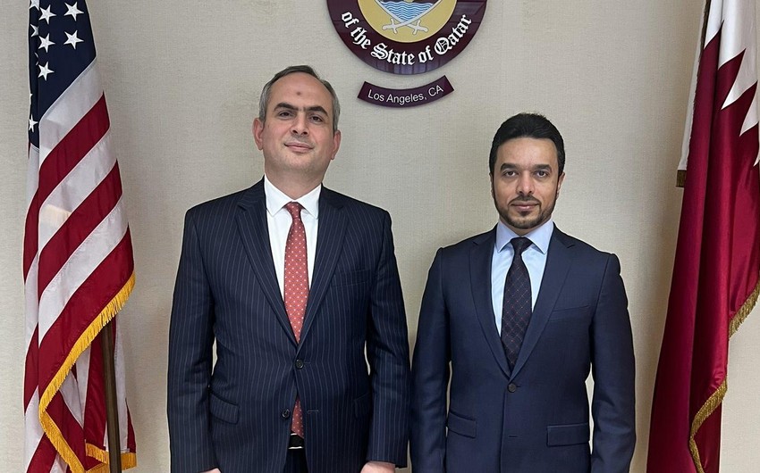 Azərbaycanın Los-Ancelesdəki baş konsulu qətərli həmkarı ilə görüşüb