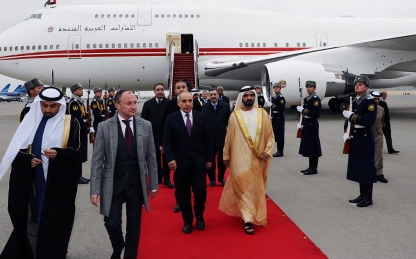 UAE Vice President embarks on official visit to Azerbaijan