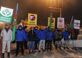 Акция на дороге Ханкенди-Лачын продолжается и в ночные часы