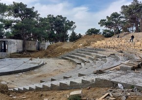 В парке Гейдара Алиева в Баку строится амфитеатр