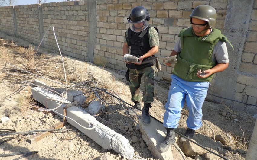Xızı rayonu ərazisində 110 ədəd partlamamış hərbi sursat tapılıb