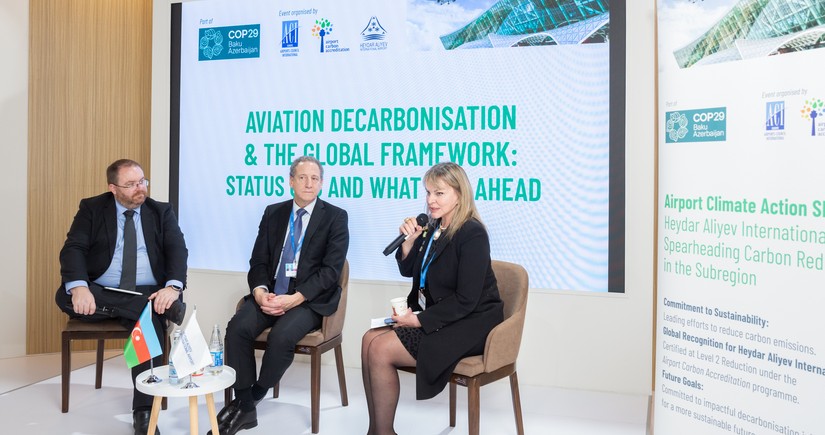 Heydar Aliyev International Airport showcases leadership in aviation decarbonization at COP29