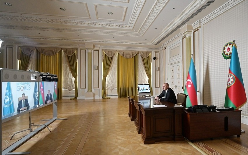 President Aliyev holds videoconference with UNWTO Secretary-General