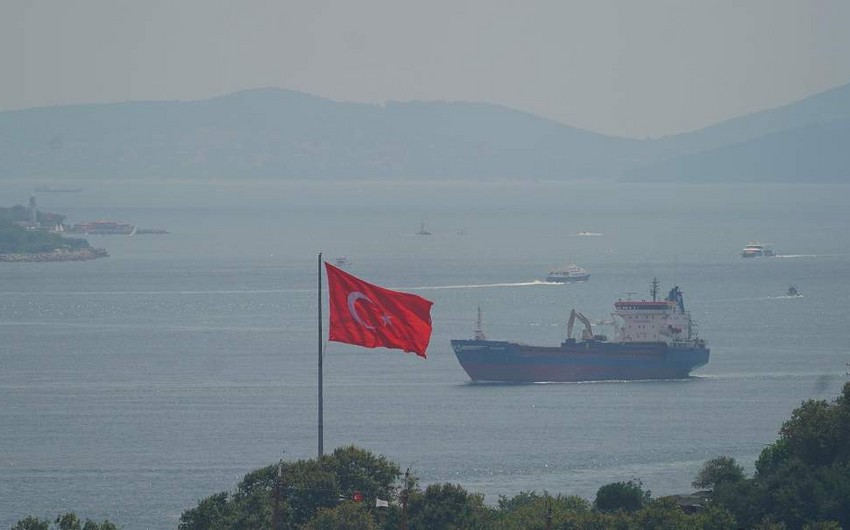 Turkish coast guard searching for sailor missing during fire on vessel