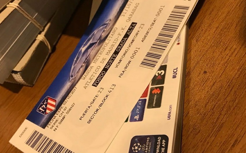 Проданы все билеты, выделенные болельщикам Карабаха для выездного матча с Атлетико