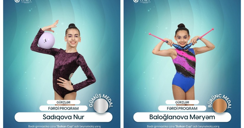 Azərbaycan bədii gimnastları Monteneqrodakı turnirdə 2 medal qazanıblar