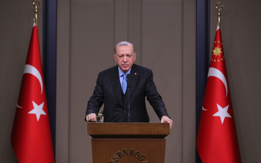 Эрдоган: Настало время для мира в Карабахе под суверенитетом Азербайджана