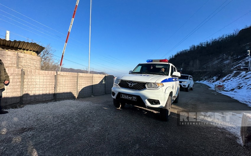 Total of 55 vehicles belonging to peacekeepers pass freely through Khankandi-Lachin road - VIDEO