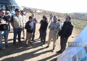 Int’l travelers observe mine clearing process in Azerbaijan’s Fuzuli