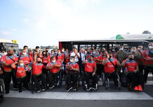 Большая часть делегации паралимпийской сборной Азербайджана отбыла в Токио