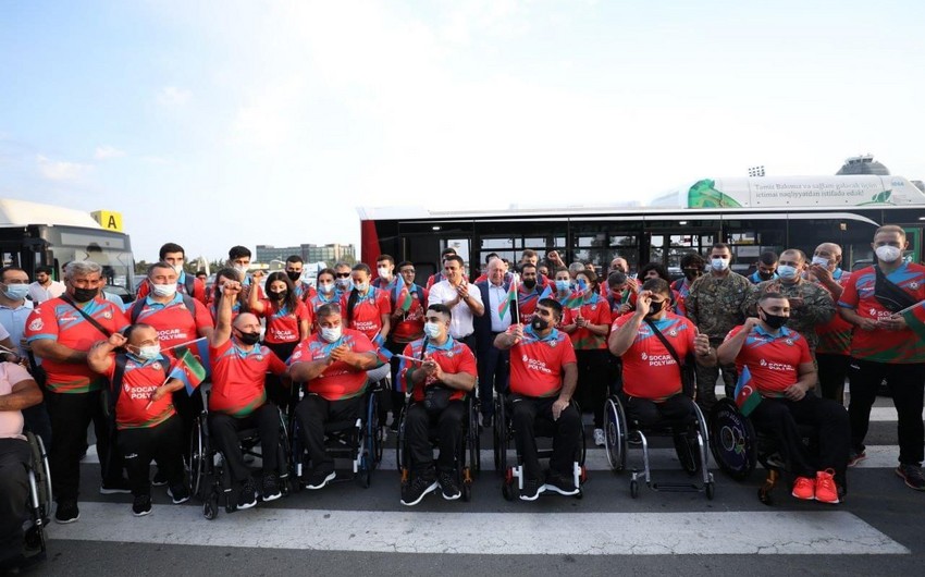 Большая часть делегации паралимпийской сборной Азербайджана отбыла в Токио