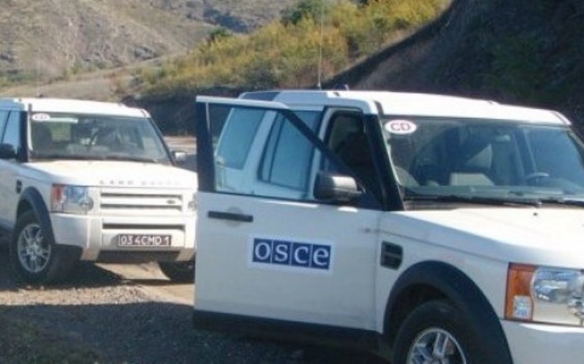 OSCE holds monitoring on contact line of Azerbaijani and Armenian troops