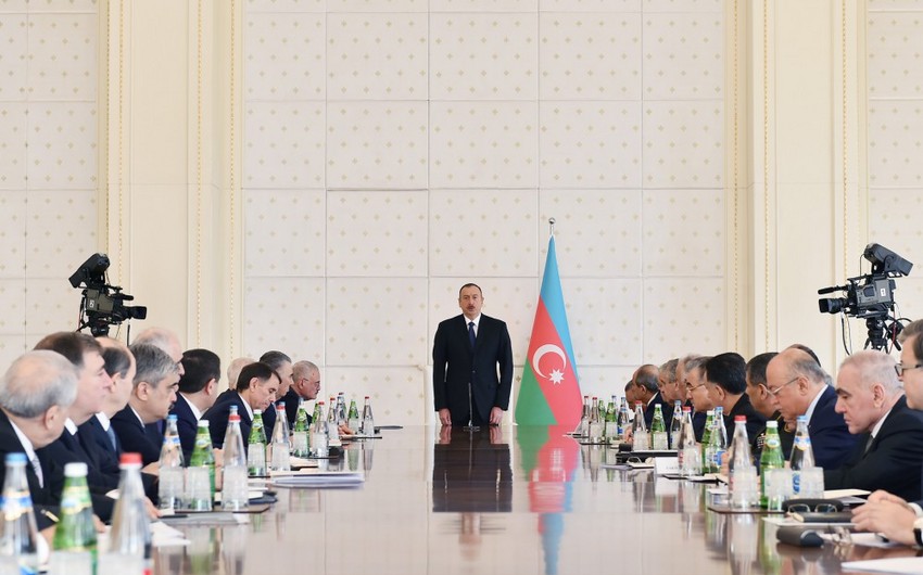 Azerbaijani President Ilham Aliyev chairs meeting of Cabinet of Ministers