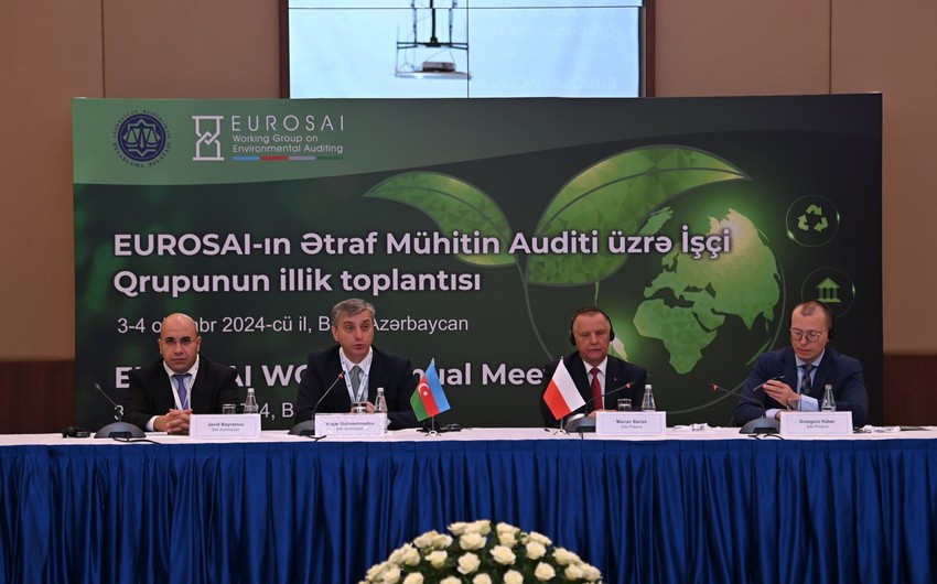 Bakıda EUROSAI-nin Ətraf Mühitin Auditi üzrə İşçi Qrupunun illik toplantısı keçirilir