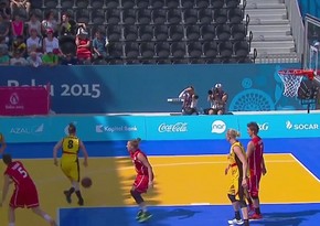 Azerbaijani basketballers began to compete at Baku 2015 - LIVE