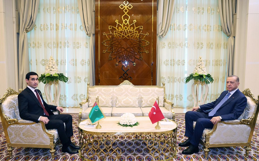 Presidents of Turkiye and Turkmenistan hold meeting