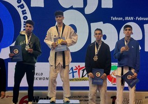 Азербайджанские таэквондисты завоевали три медали на турнире в Тегеране