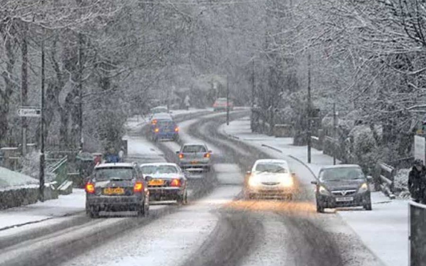 BDYPİ: Yolların buz bağlaması nəticəsində 17 yol-nəqliyyat hadisəsi qeydə alınıb