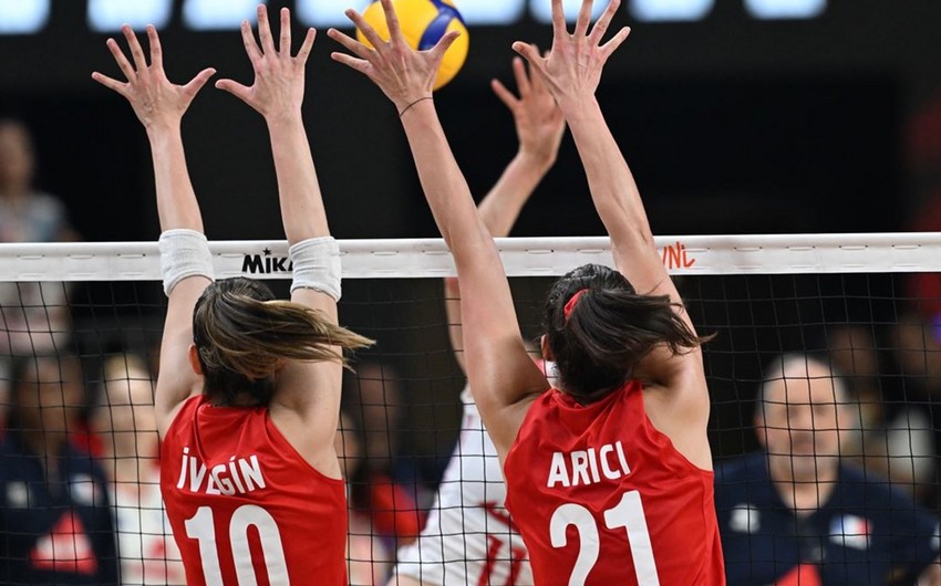 Türkiyənin qadın voleybolçuları Almaniyanı məğlub edib