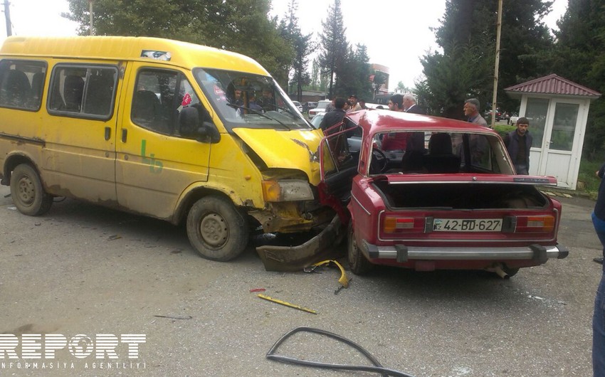 Цепная авария в Лянкяране: пятеро раненых являются студентами - ФОТО
