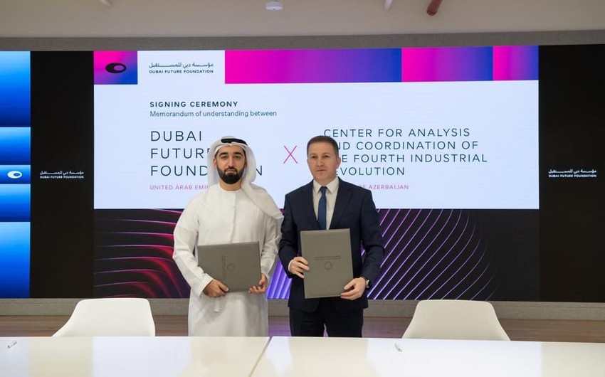 Azərbaycan və Dubai Future Foundation” arasında memorandum imzalanıb