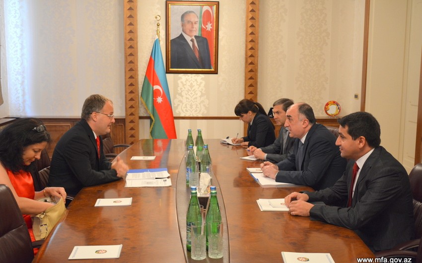 Elmar Mammadyarov receives Daniel Cristian Ciobanu, Ambassador of Romania to Azerbaijan