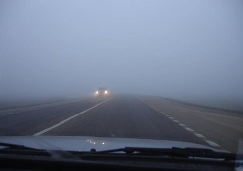 На некоторых автомагистралях Азербайджана снизится дальность видимости