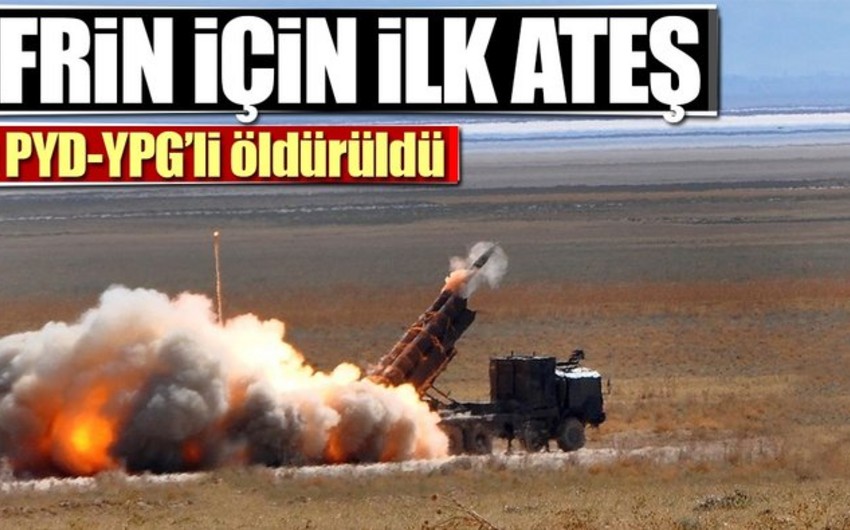 Türkiyə hərbçiləri Suriyanın Afrin bölgəsini artilleriya atəşinə tutub, 30 terrorçu məhv edilib