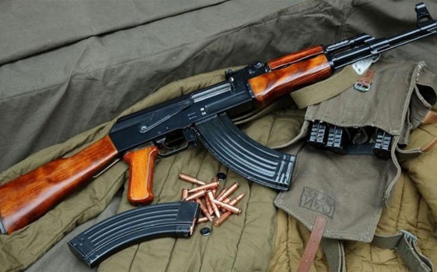 Machine guns, pistols, and other grenades found in Khankandi