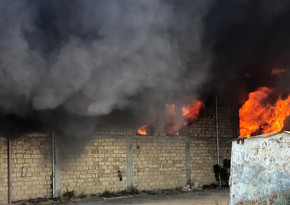 Furniture workshop in Sumgayit on fire - PHOTO - VIDEO