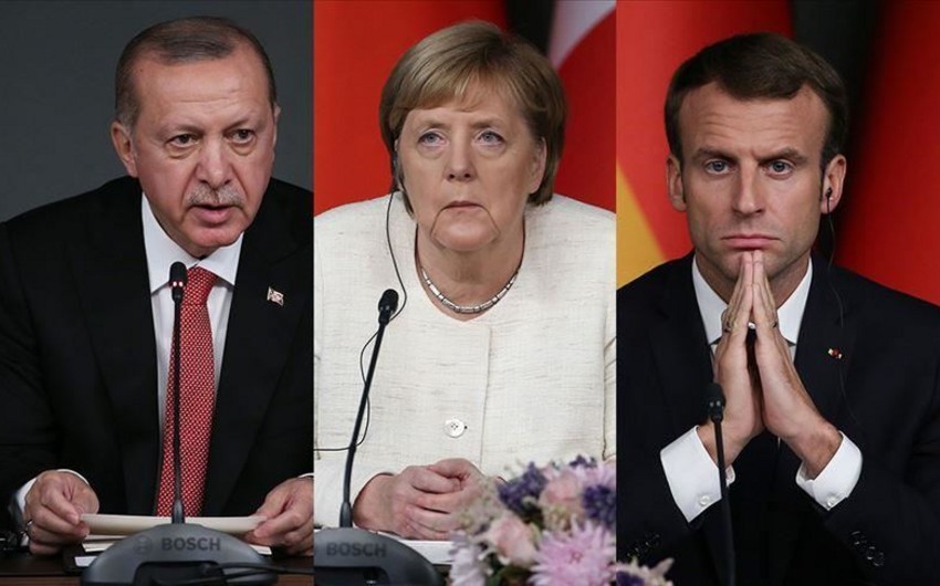 Меркель, Макрон и Эрдоган обсудили по телефону ситуацию в Идлибе