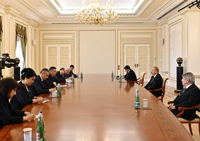 Президент Азербайджана принял председателя Законодательной палаты парламента Узбекистана