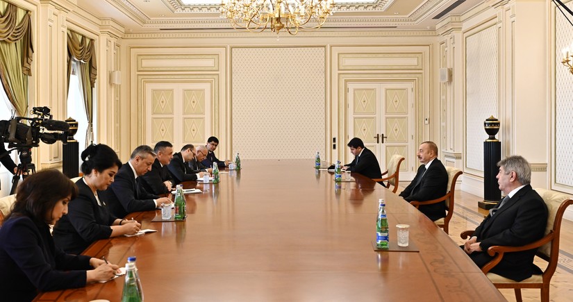 Президент Азербайджана принял председателя Законодательной палаты парламента Узбекистана