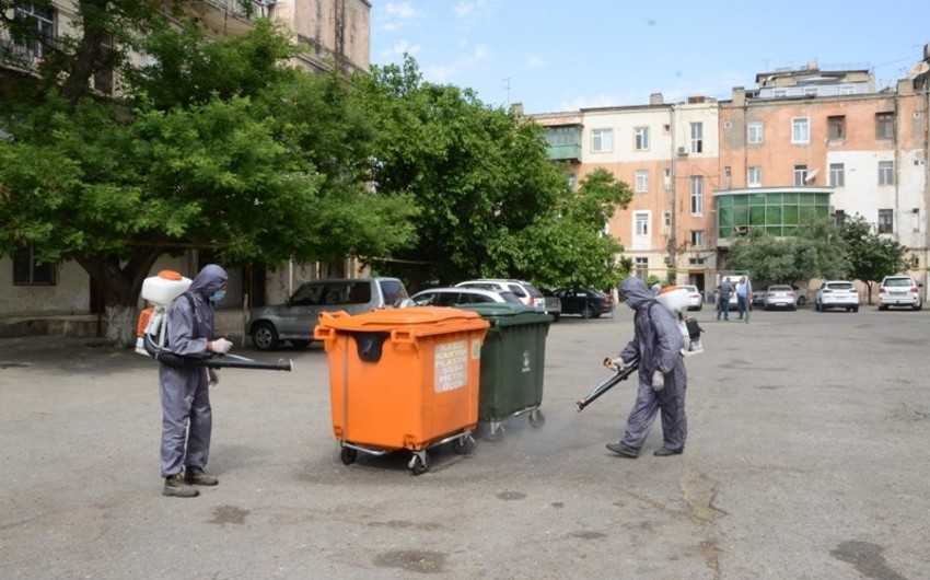 Bakıda həyətlərə əlavə zibil konteynerləri qoyulub