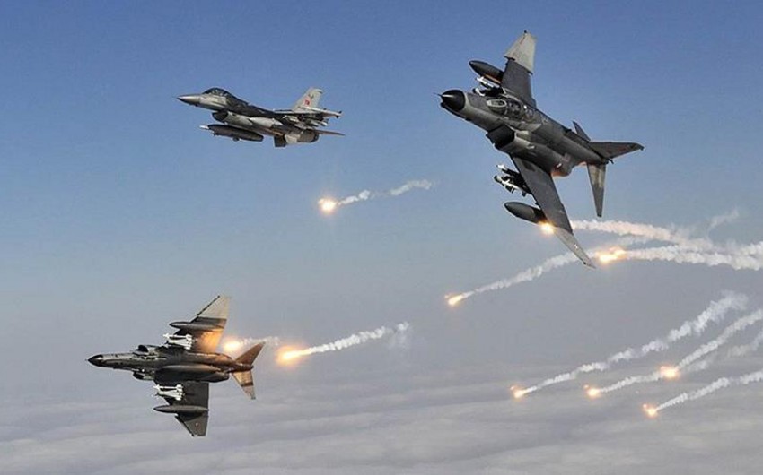 Türkiyə Hərbi Hava Qüvvələri PKK-nın İraqdakı mövqelərinə zərbələr endirib