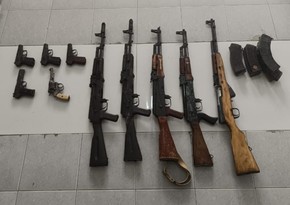 Pistol, assault rifles, and grenades found in Khankandi