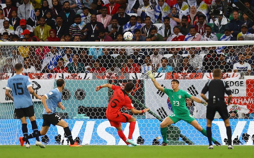 DÇ-2022: Uruqvay - Cənubi Koreya oyunu qolsuz heç-heçə ilə başa çatıb