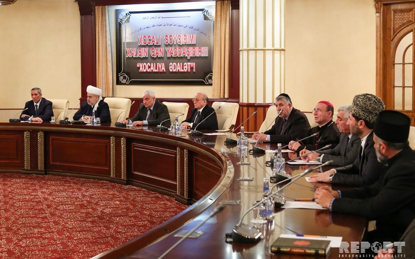 Религиозные лидеры Азербайджана обратились к международным организациям в связи с 25-й годовщиной Ходжалинской трагедии