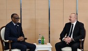 President of Azerbaijan Ilham Aliyev meets with President of Rwanda