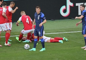 Евро-2020: Матч Бельгии и Дании будет прерван на 10-й минуте