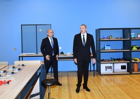 President Ilham Aliyev attends opening of newly-built school No335 in Binagadi district, Baku