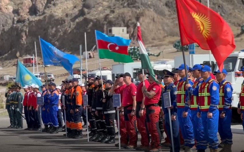 Азербайджанские спасатели приняли участие в международных соревнованиях в Казахстане