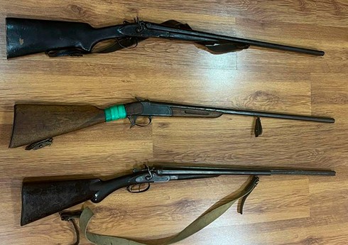 В Хачмазе добровольно сдали полиции три незарегистрированных ружья