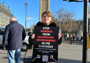 Protest rally held in London against illegal mining by Armenia in Azerbaijan's territory 