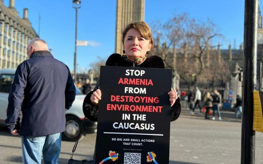 Protest rally held in London against illegal mining by Armenia in Azerbaijan's territory 