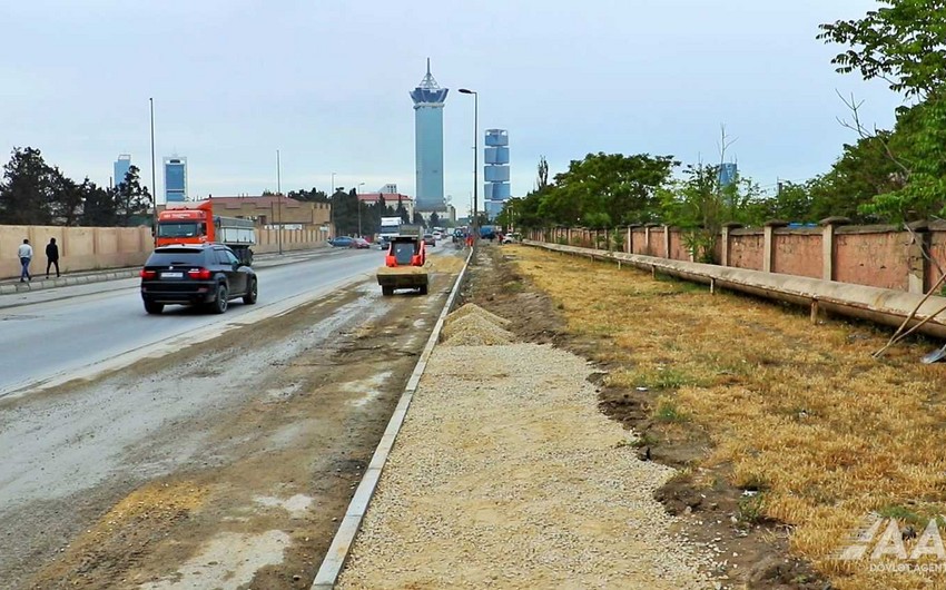 В Баку начался капитальный ремонт улицы, соединяющей два крупных проспекта 